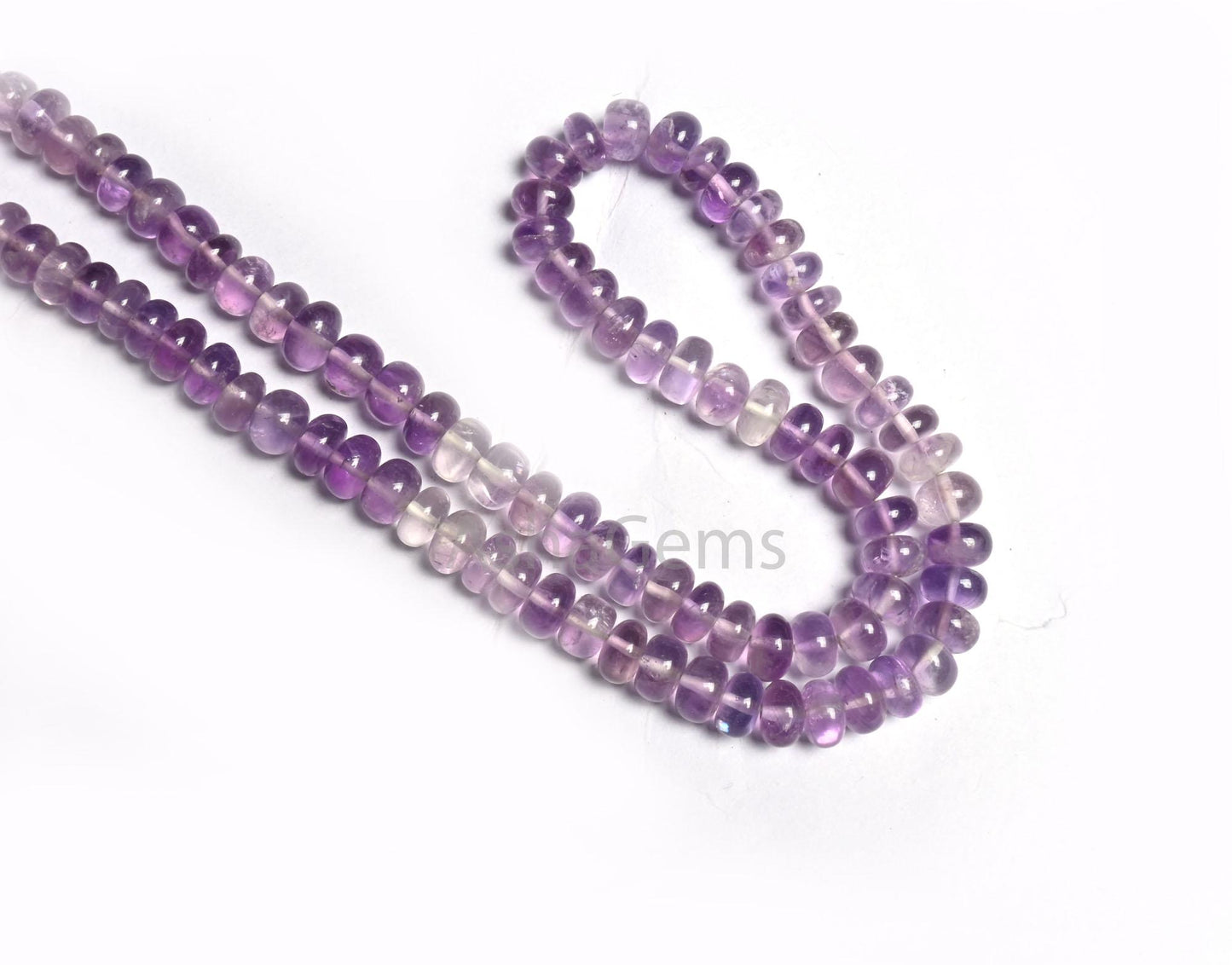 Beautiful Amethyst Smooth Gemstone Loose Beads, Fine Shaded Purple Amethyst Plain Handmade Rondelle African Amethyst Bead Jewelry Craft SALE