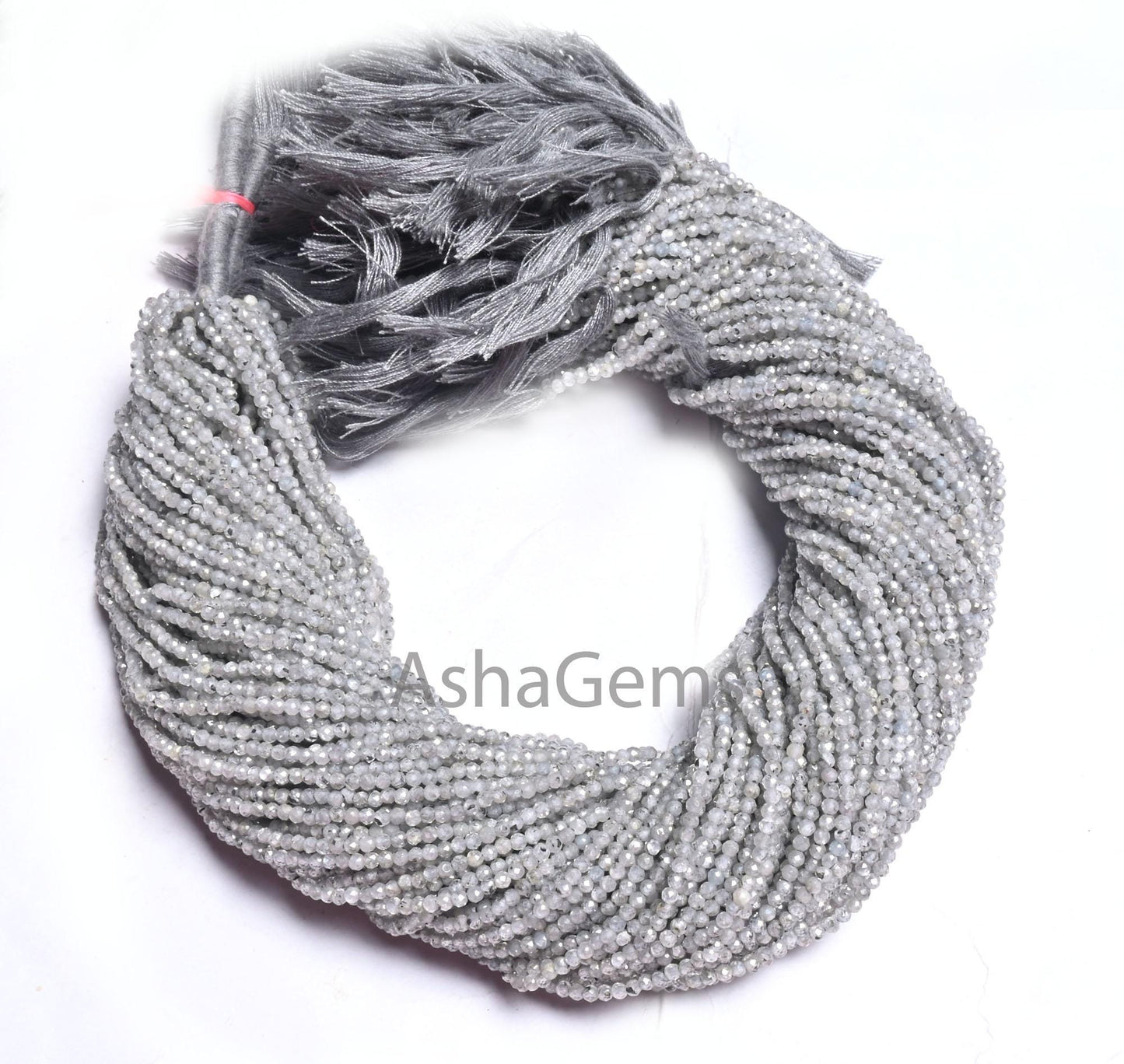 Genuine Grey Zircon Faceted Rondelle Beads,2 mm Natural Zircon Machine Cut Gemstone Tiny Beads, Real Zircon Micro cut Beads Necklace Jewelry