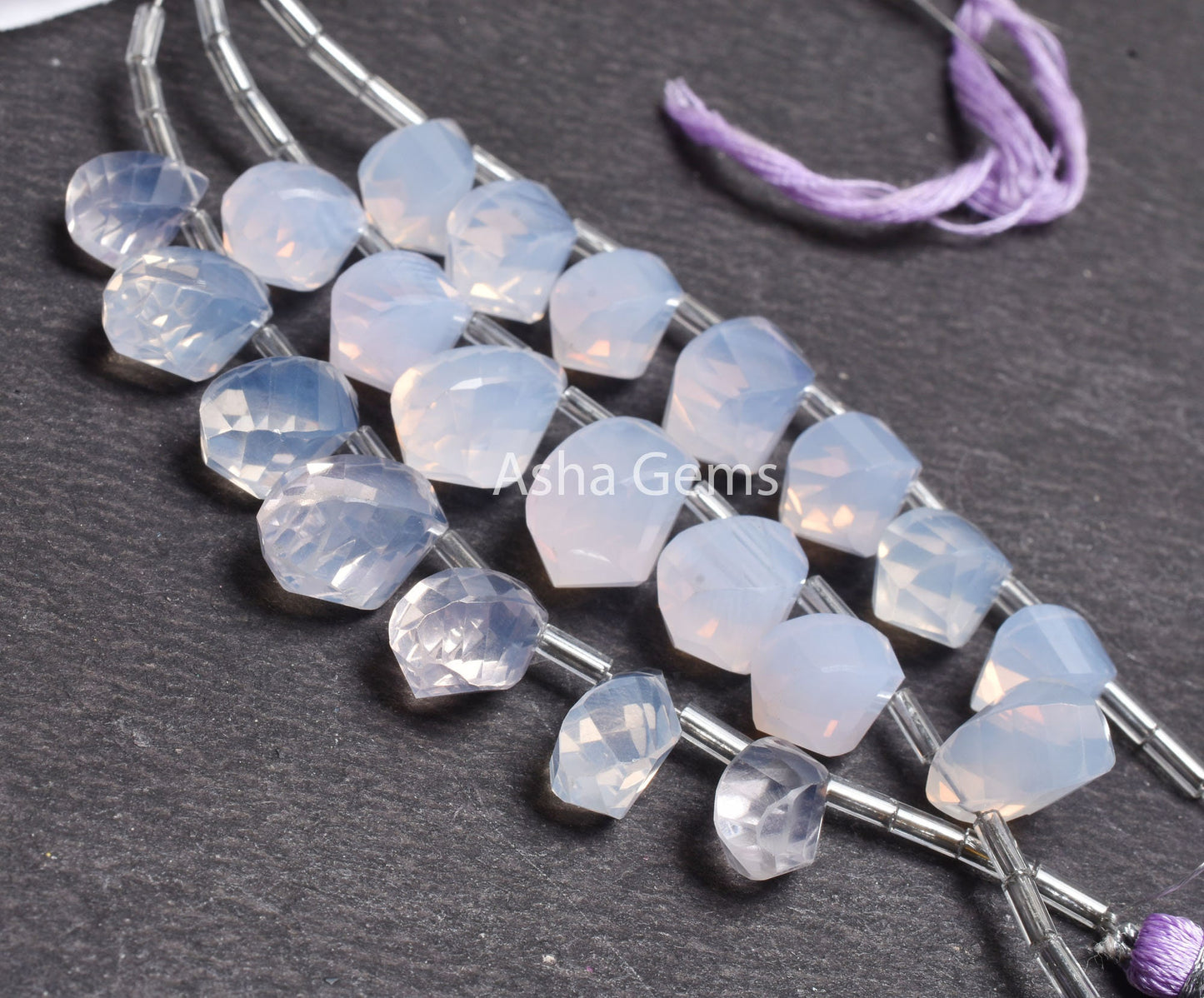 AAA Purple Lavender Quartz Twisted Drop Shape Beads, Natural Lavender Quartz Faceted Teardrop Fancy Gemstone Lavender Quartz Beads Jewelry