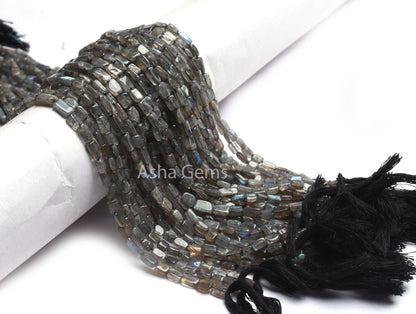 Natural Flash Labradorite Rectangle Shape Beads,13"Strand Black rainbow Fancy Straight Drill Bead Uneven Rectangle Gemstone Labradorite Bead