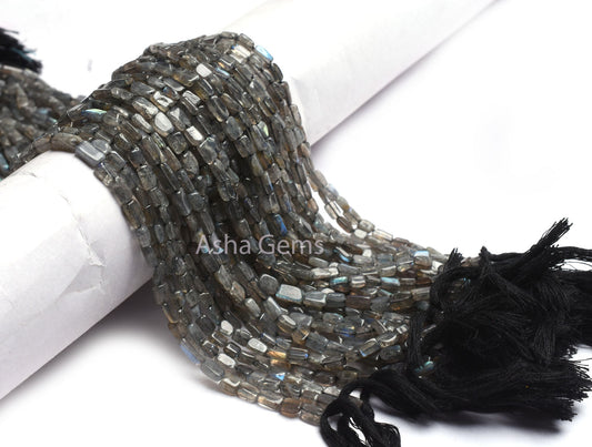 Natural Flash Labradorite Rectangle Shape Beads,13"Strand Black rainbow Fancy Straight Drill Bead Uneven Rectangle Gemstone Labradorite Bead