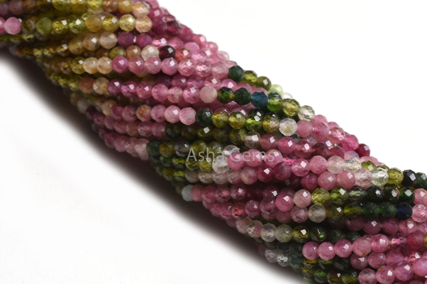3.25 mm Natural Tourmaline Micro Cut Gemstone Beads, Multi Tourmaline Machine Cut Rondelle Beads, Fine Tourmaline Beads Jewelry Craft Sale