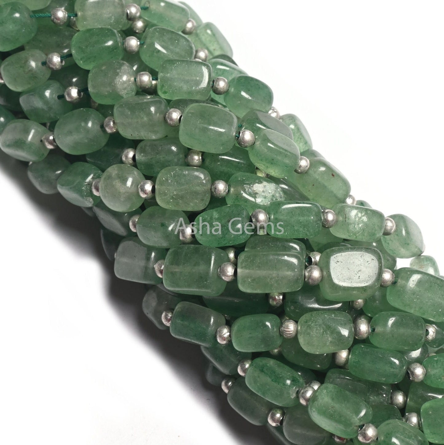 Fine Green Strawberry Quartz Smooth Rectangle Shape Beads,Natural Strawberry Fancy Puff Rectangle Handmade Gemstone Straight Drill Bead SALE