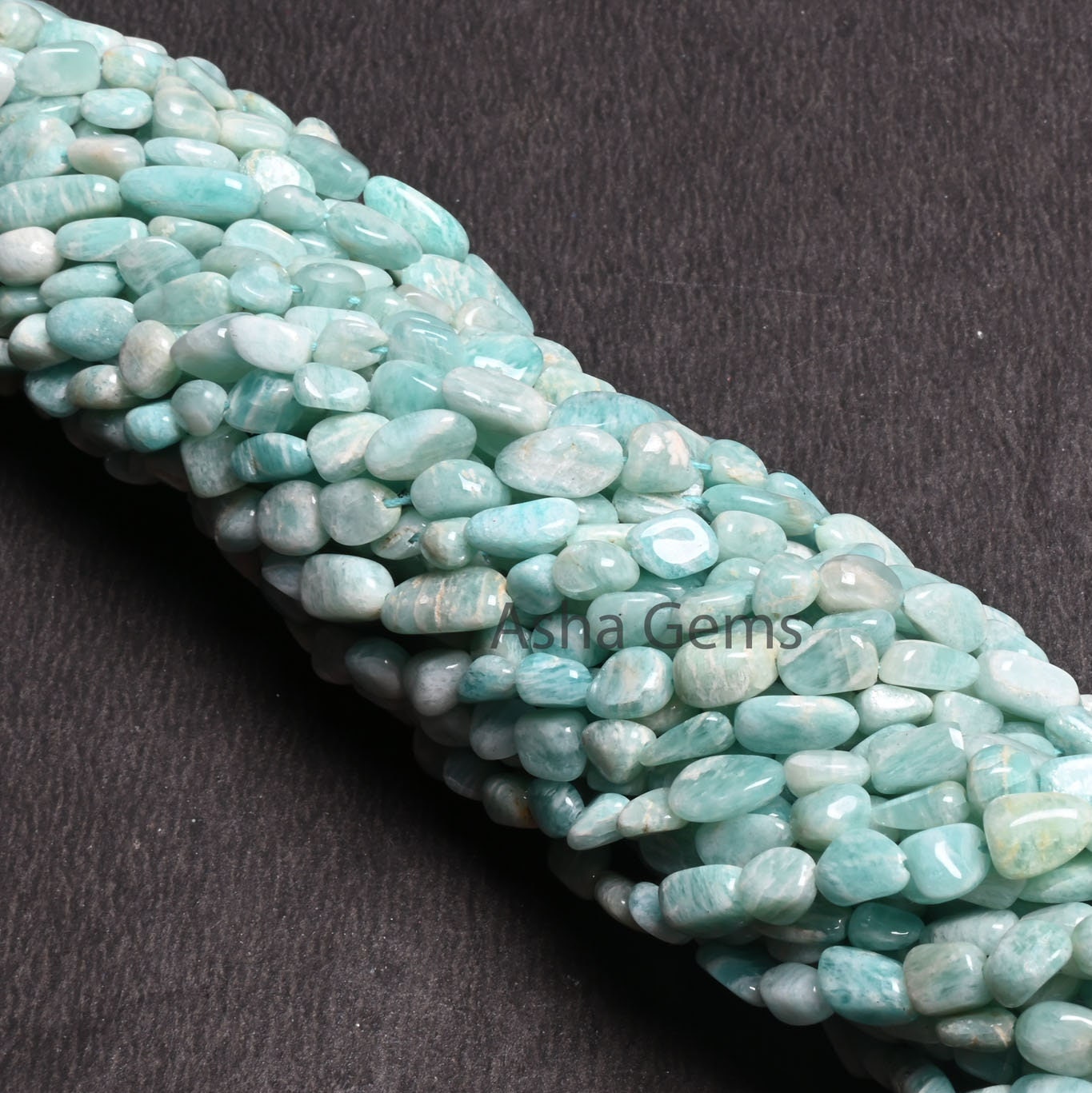 Natural Blue Amazonite Smooth Tiny Nugget Gemstone Loose Beads, Fine Amazonite Handmade Uneven Tumble Shape Straight Drill Bead Jewelry SALE