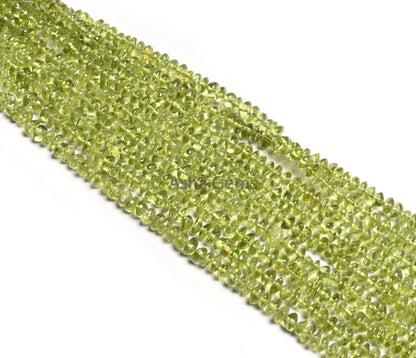 Fine Green Peridot Smooth Button Shape Handmade Gemstone Beads,4.5 mm Natural Peridot Button Center drill Beads, Peridot Bead Jewelry Crafts