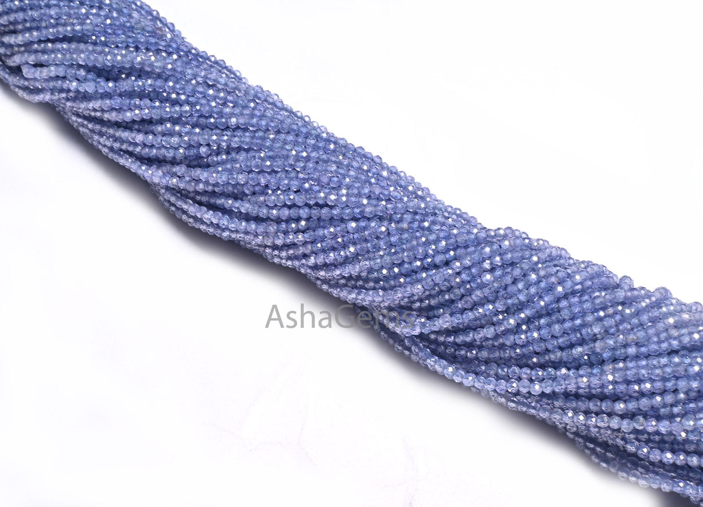 AAA Tanzanite Machine Cut Faceted Rondelle Beads, Blue Tanzanite Beads,2.2mm Top Quality Tanzanite Micro Cut Gemstone Tiny Bead Jewelry SALE