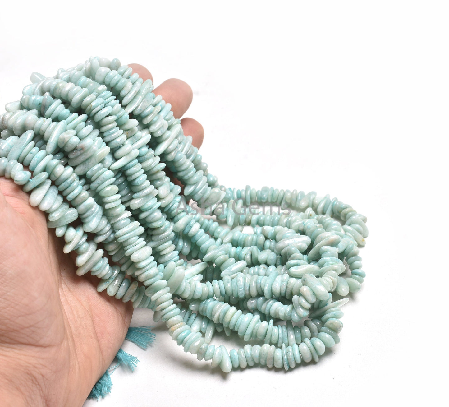 Beautiful Amazonite Uncut Chip Beads, Natural Blue Amazonite Smooth raw Rough Beads Gemstone Slice polish Big Size Uncut beads Jewelry SALE
