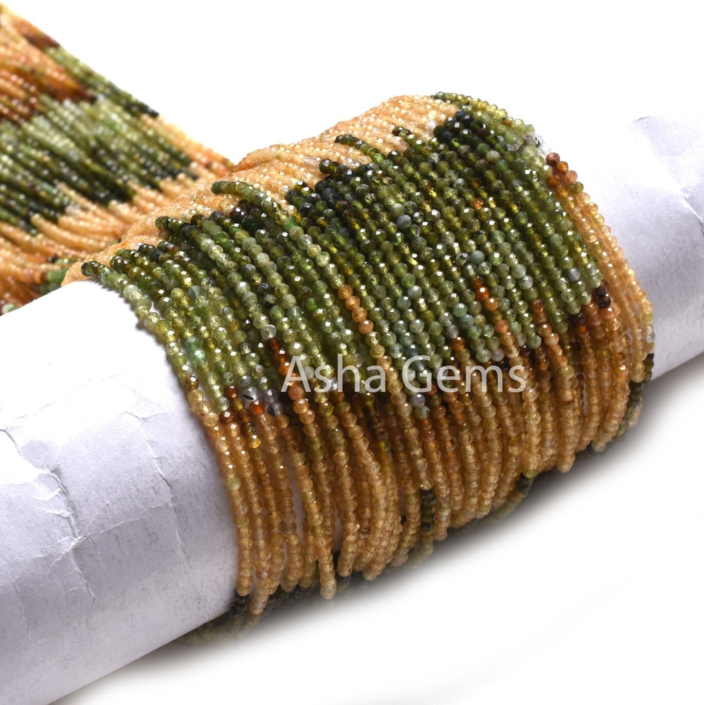 2 mm Rare Shaded Yellow Green Tourmaline Micro Cut Faceted Beads,13" Multi Tourmaline Machine Cut Rondelle Gemstone Tourmaline Beads Jewelry