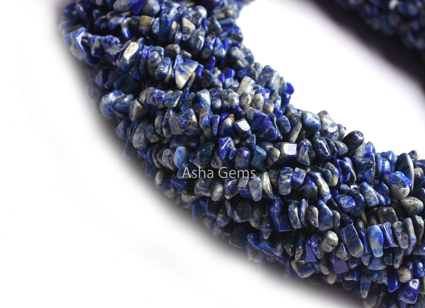 34" Strand Natural Blue Lapis Lazuli Uncut Chips Raw Nuggets Smooth Beads Gemstone Fine Quality Lapis Lazuli Chips Rough Bead Lapis Jewelry