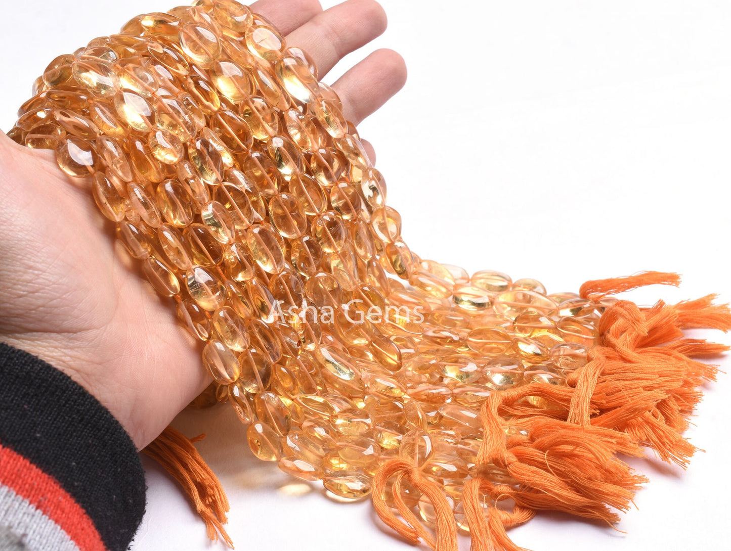 Fine Quality Natural Citrine Quartz Oval Shape Beads,13" Strand Yellow Citrine Handmade Uneven Oval Beads Gemstone Loose Bead Jewelry SALE