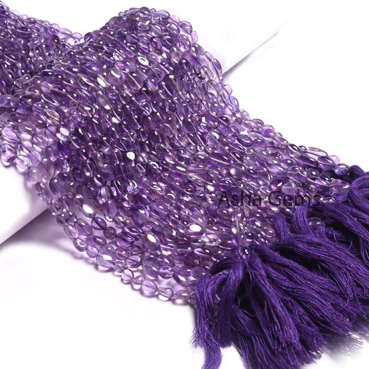 Fine Quality Purple Amethyst Tiny Nugget Gemstone Loose Beads, Africa Amethyst Smooth Uneven Tumble Handmade Beads jewelry Making Craft SALE (AG 22281)