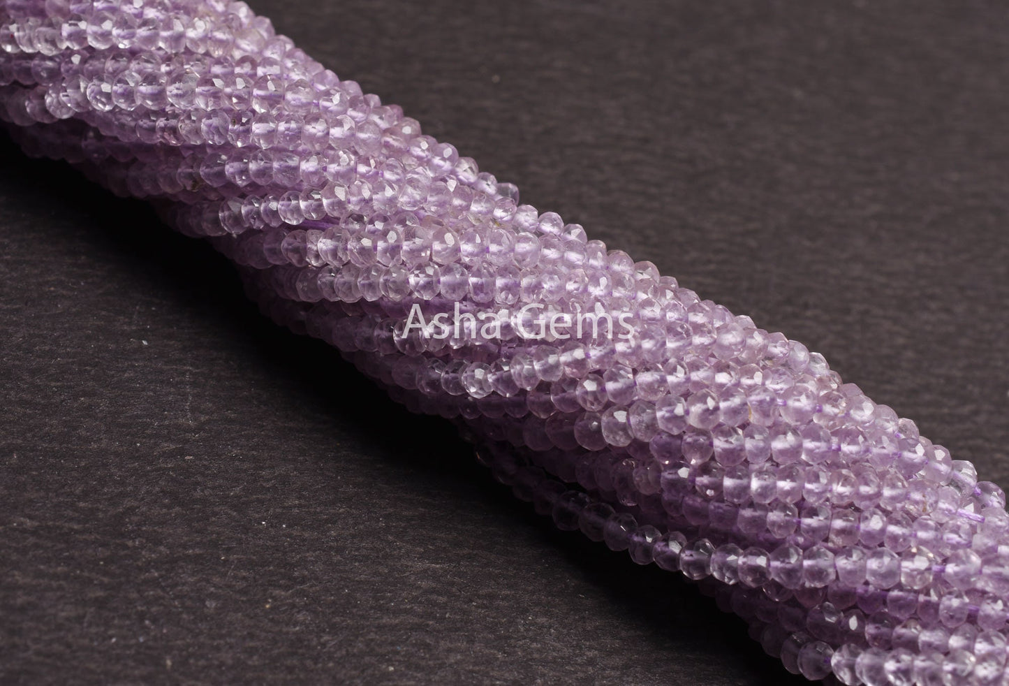 Natural Pink Amethyst Micro Cut Rondelle Faceted Gemstone Beads 3 mm AAA Quality 13" Strand Pink Amethyst,Indian Cut Faceted Bead Craft SALE
