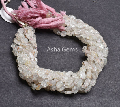 Natural Morganite Carving Oval Shape Gemstone Beads,13"Strand Pink Aquamarine Carved Oval Handmade Beads, Aquamarine Bead Jewelry Craft SALE