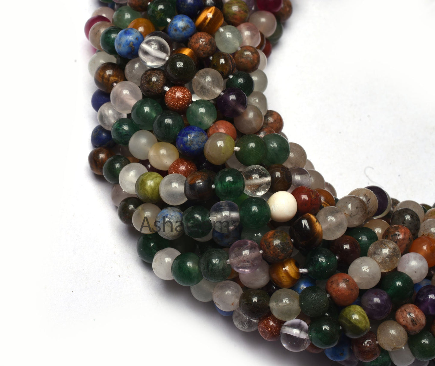 Beautiful multi Color Smooth Round Ball Beads,12"Strand Natural Mix Gemstone Plain Round Shape Gemstone beads Disco Beads Jewelry Craft SALE