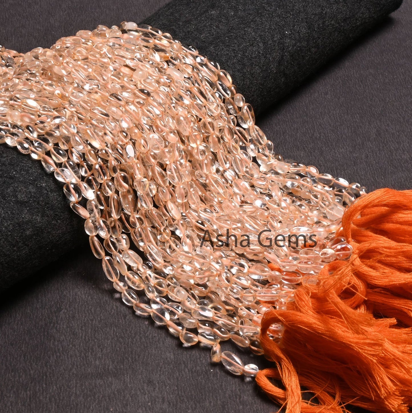 Fine Citrine Quartz Smooth nugget Shape Gemstone Beads,4.5-9 mm Light Yellow Citrine Smooth uneven Tumble tiny Handmade Bead Jewelry Making (AG 22257)