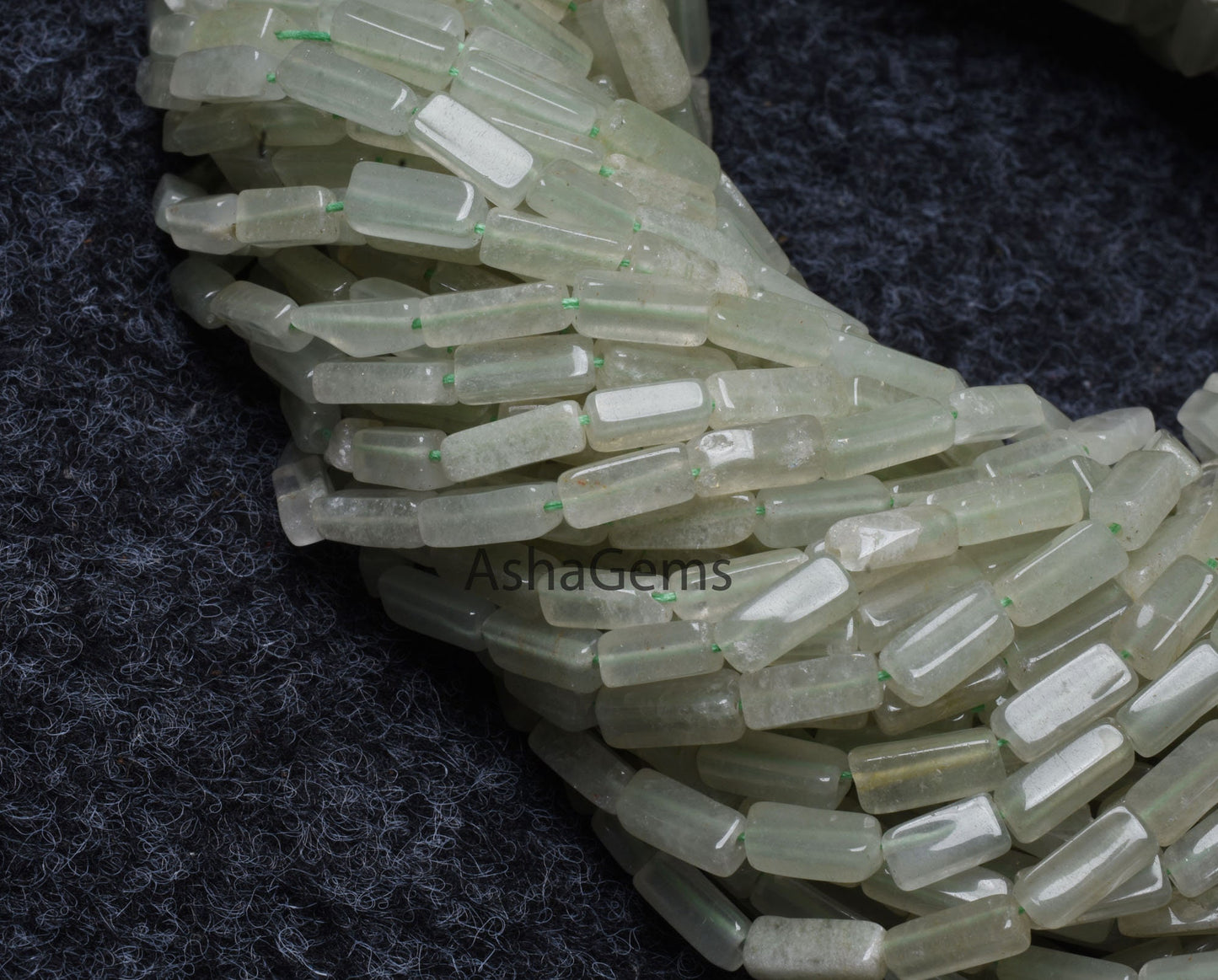 Natural Aventurine Smooth Rectangle Beads,13" Strand Grape Green Aventurine Plain Handmade Uneven Rectangle Beads Aventurine Beads Jewelry