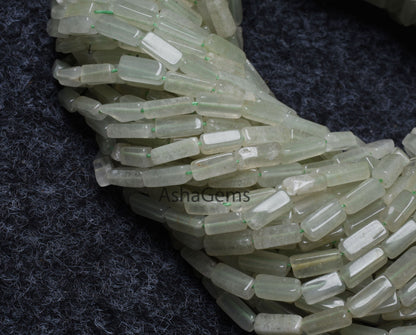 Natural Aventurine Smooth Rectangle Beads,13" Strand Grape Green Aventurine Plain Handmade Uneven Rectangle Beads Aventurine Beads Jewelry