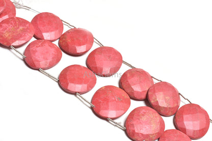 Beautiful Coral Hydro Fancy Egg Shape Faceted Beads,20-25 mm Red Coral Hydro Egg Oval Side Drill Briolette Gemstone Beads Jewelry Craft SALE