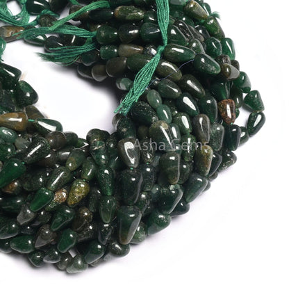 Natural Mica Margaj Smooth Drop Shape Gemstone Beads,12" Strand Dark Green Mica Plain Handmade Drops Straight Drill Beads Jewelry handicraft