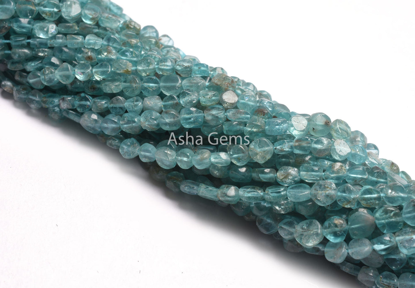 Sky Blue Apatite Smooth Coin Gemstone Beads,13" Strand Natural apatite Uneven Flat Coin Straight Drill Beads, Sky Apatite Bead Jewelry Sale