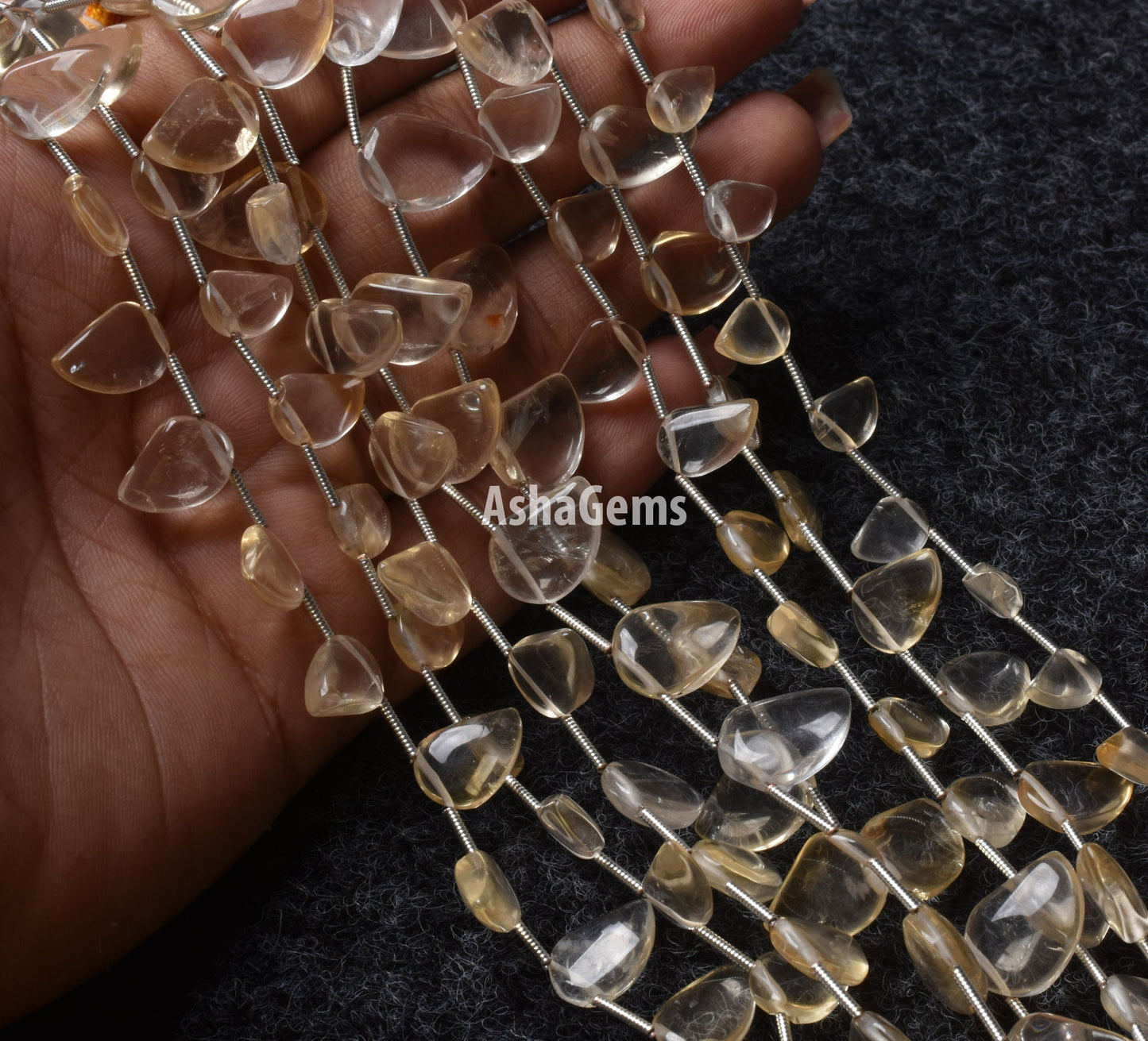 Citrine Quartz Smooth Fancy Shape Gemstone Beads,7" Strand Citrine Plain Mango Shape Beads, Citrine Loose Beads For Jewelry Handicraft SALE