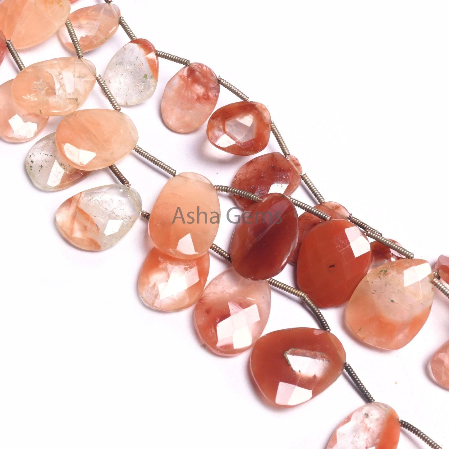 Shaded Lepidocrocite Fancy Uneven Shape Gemstone Beads, Natural Lepidocrocite Flat Briolette Faceted Bead Jewelry Making Necklace Craft SALE (18539)