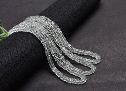 Beautiful Green Amethyst Flat Wheel Shape Faceted Beads, Natural Amethyst Indian Cut Heishi Tyre Gemstone Beads, Amethyst Bead Jewelry Craft