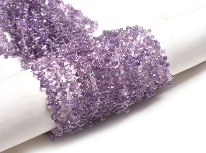 13"Strand Natural Amethyst Smooth Drop Shape Beads, Purple Amethyst Plain Uneven Teardrop Handmade Gemstone Bead, Amethyst Bead Jewelry SALE