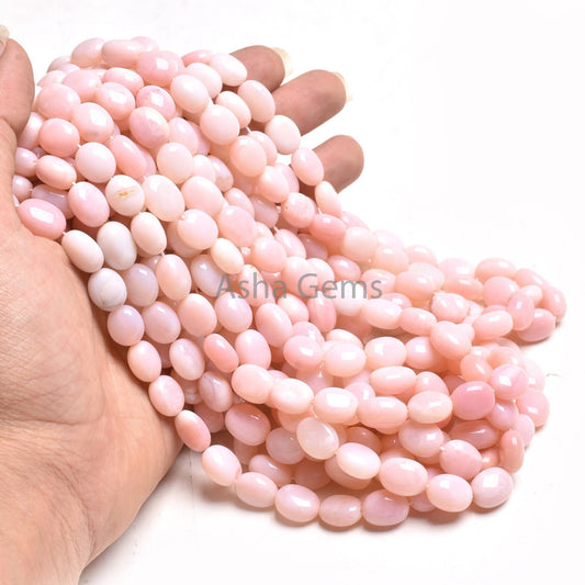 Beautiful Pink Opal Handmade Nugget Gemstone Beads, Shaded Pink Opal Beads,8/16"Fine Opal Smooth Uneven Oval Nugget Beads Jewelry Craft SALE