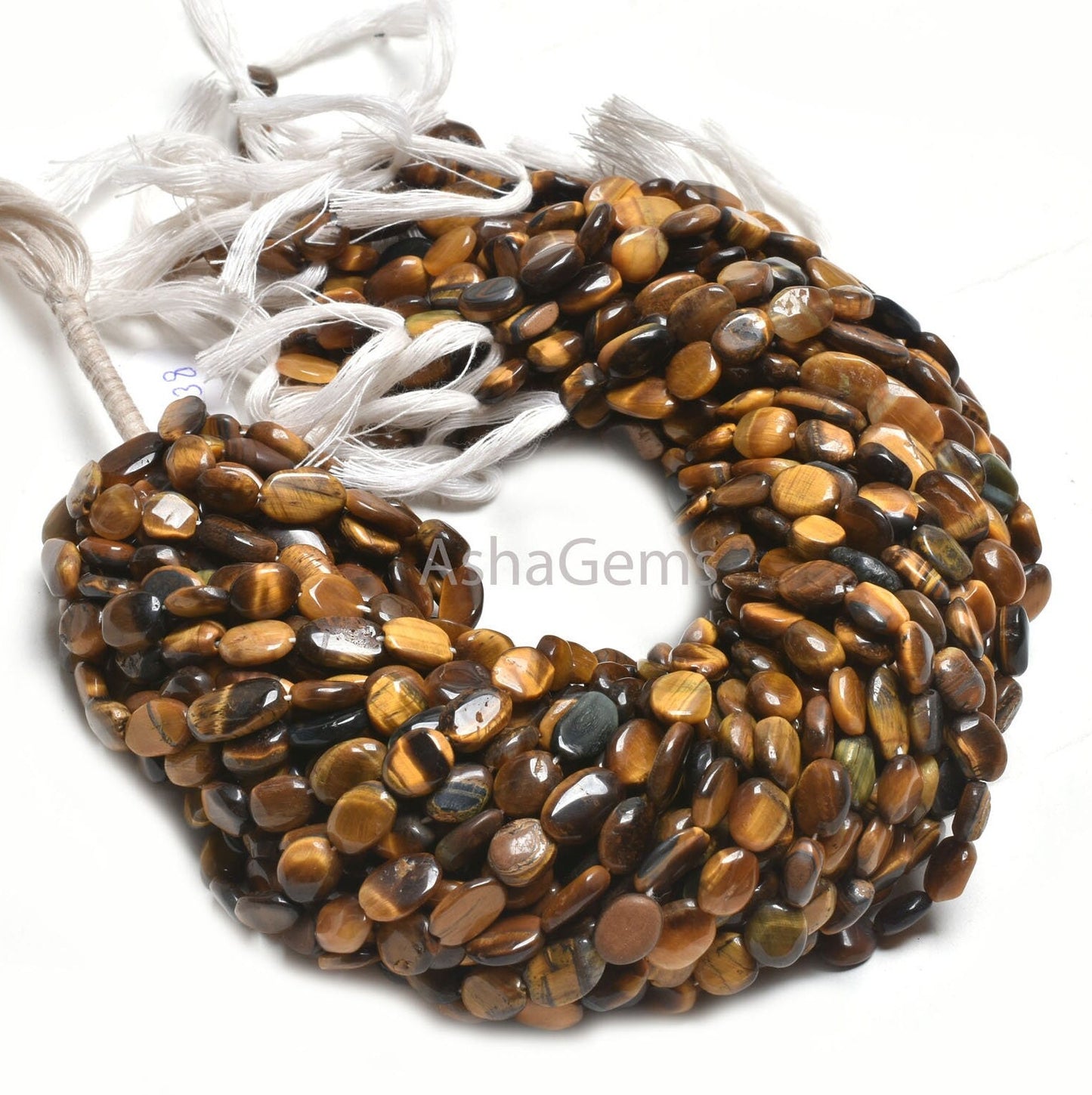 Beautiful Tiger Eye Smooth Nugget Shape Beads,12.5 inch Fine Natural Shaded Tiger Eye Uneven Nugget Gemstone Loose bead Jewelry Making Craft