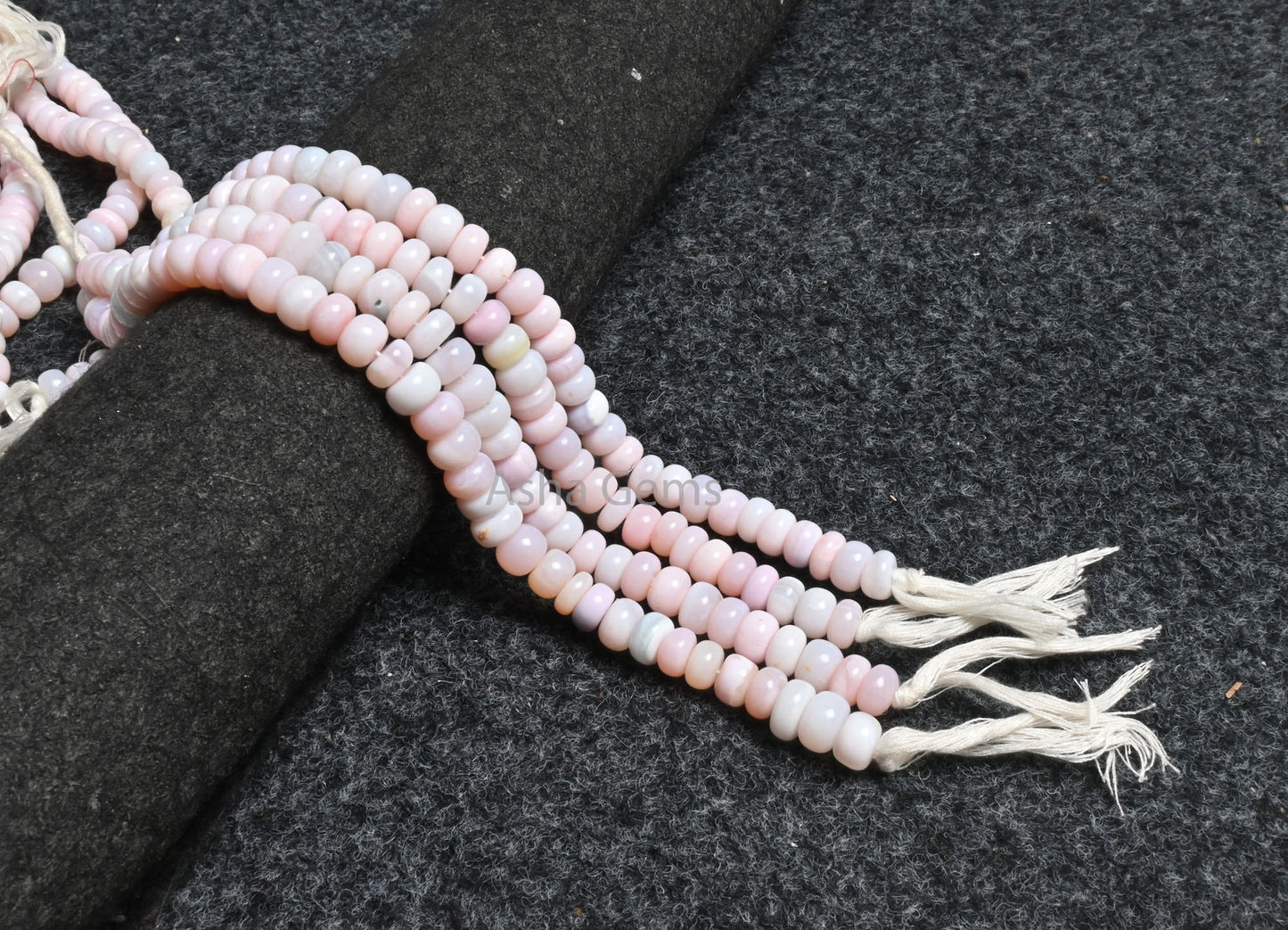 Beautiful Light Pink Opal Smooth Rondelle Shape Beads,8-9 mm Fine Shaded Pink Opal Plain Handmade Gemstone Opal Beads Jewelry Necklace Craft