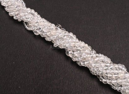 Natural Crystal Quartz Round Beads,12.5" Strand Fine Clear Crystal Smooth Ball Round Shape Gemstone Beads Crystal Jewelry Making Crafts SALE