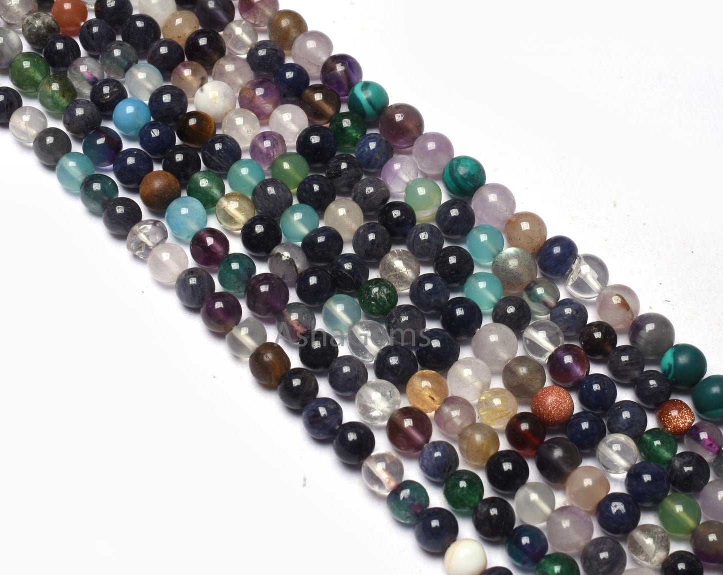 Multi Disco Smooth Round Ball Shape Beads,5 mm Mix Color Gemstone Round Beads,13" Strand Multi Color Plain Round Shape Bead For Jewelry SALE