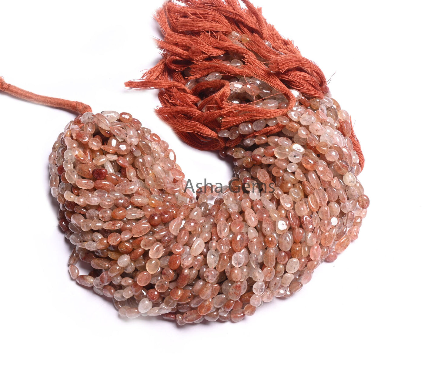 Beautiful Red Quartz Smooth Tiny Nugget Gemstone Loose Beads,12" Shaded Red Quartz Handmade Tumble Uneven Beads, Quartz Beads Jewelry Crafts (AG 22278)