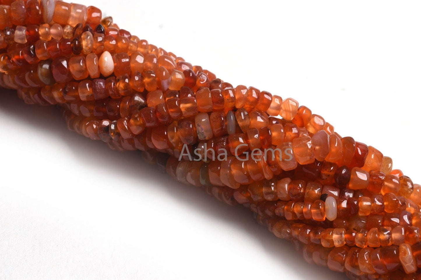 Carnelian Smooth Handmade Tyre Shape Gemstone Beads,11" Strand Natural Orange Red Carnelian Plain Uneven Tyre Bead Carnelian Bead Craft SALE