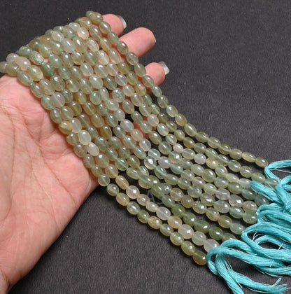 Natural Green aventurine fancy Puff Oval Smooth beads,12" Shaded Green aventurine Plain Handmade Oval Gemstone beads Jewelry Handicraft SALE