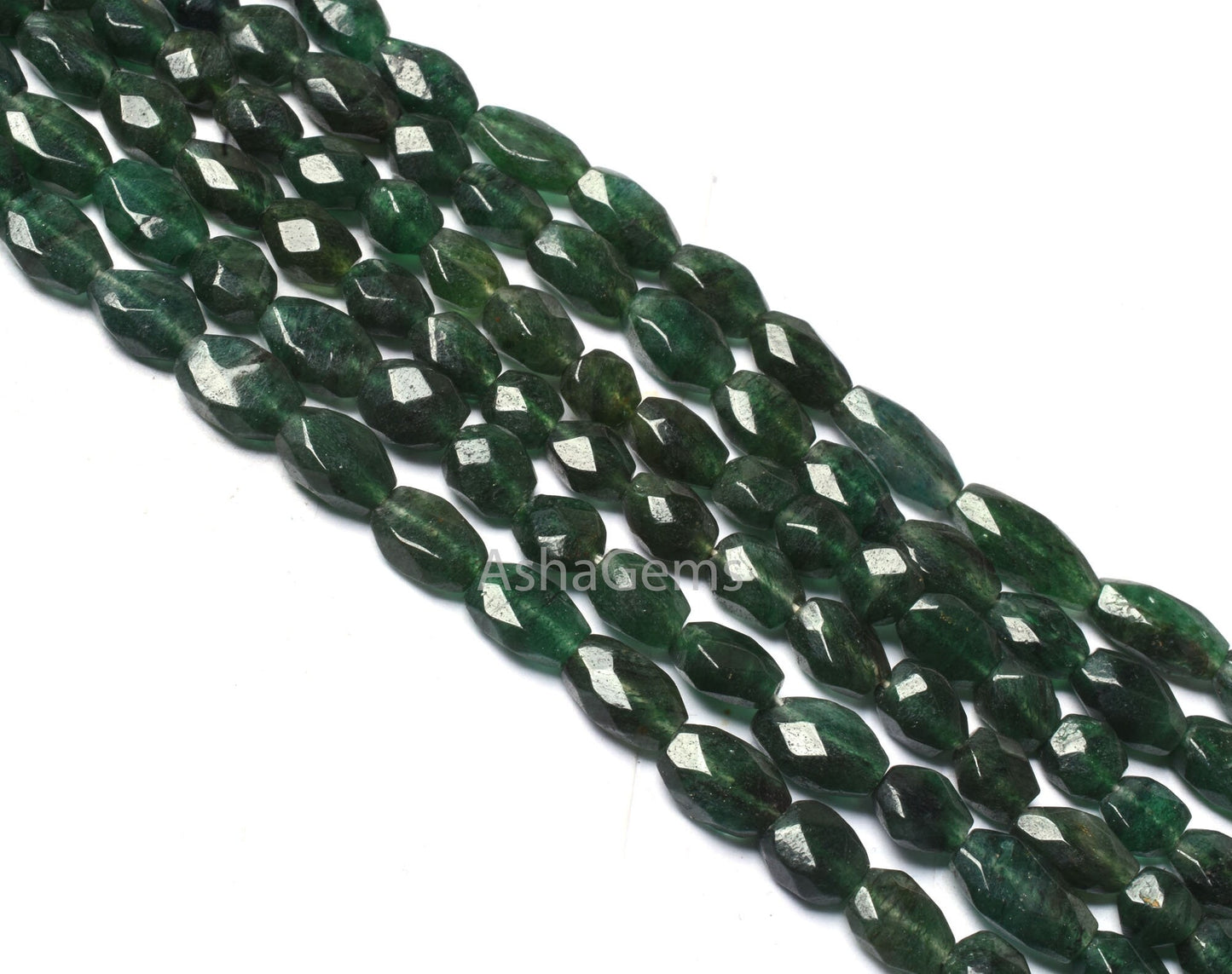 Beautiful Green Mica Faceted Oval Shape Beads,13" Strand Natural Mica Indian Cut Oval Gemstone Beads Green Mica Handmade Briolette Bead SALE
