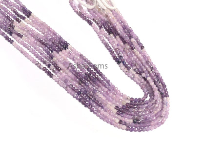 2.5mm Fine Quality Shaded Purple Sugilite Faceted Micro Cut Faceted Gemstone Beads, Natural Sugilite Machine Cut Rondelle Bead Jewelry Craft