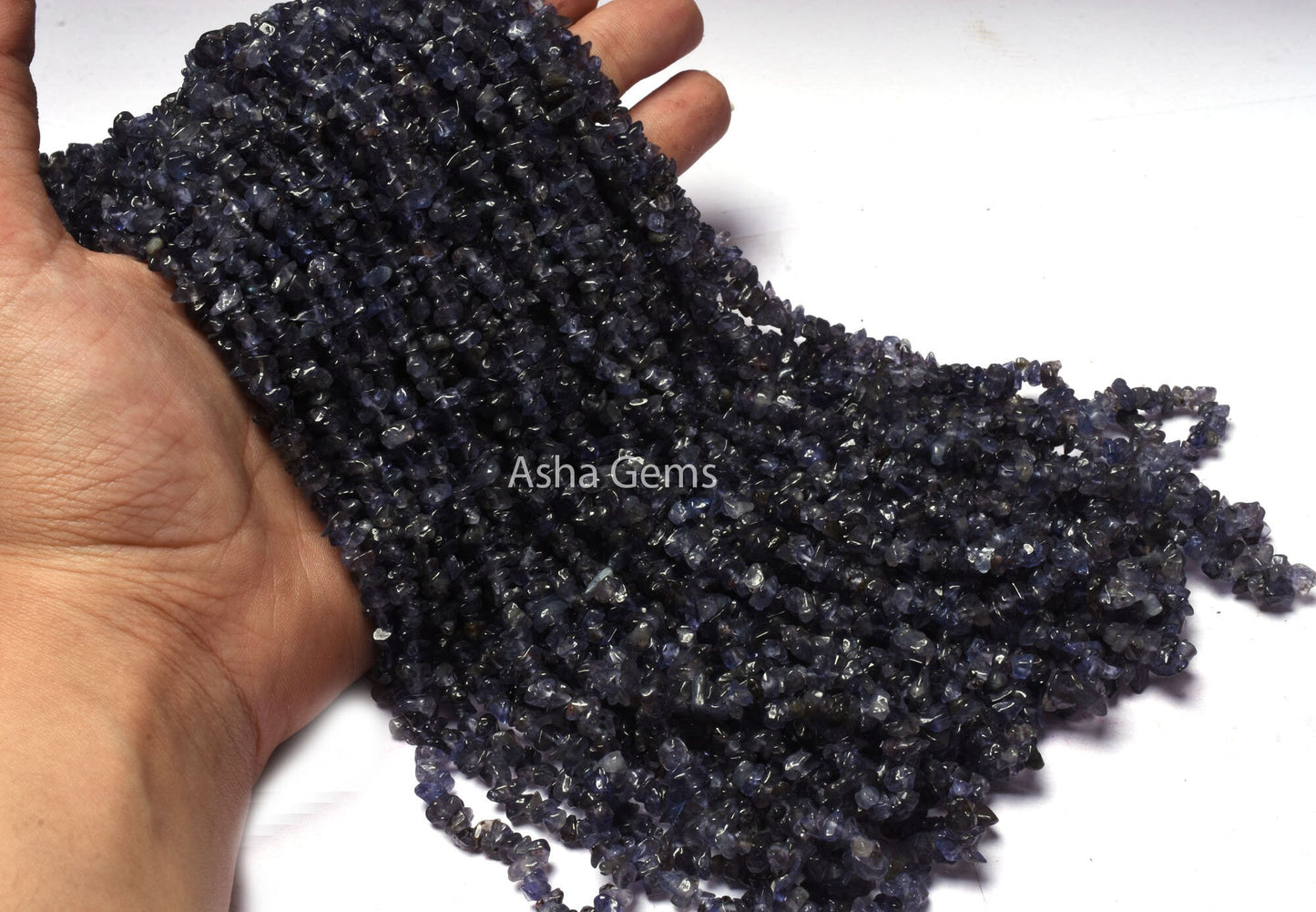 34"Strand Natural Blue Iolite Uncut Chips Beads Gemstone Iolite Raw Rough Gemstone Iolite Beads, Uneven Tiny Nugget bead Jewelry Craft SALE