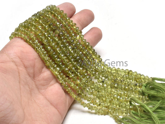 14" Strand Natural Peridot Smooth Button Shape Gemstone Beads, Green Peridot Handmade Button Beads, Peridot Beads Jewelry Making Crafts SALE