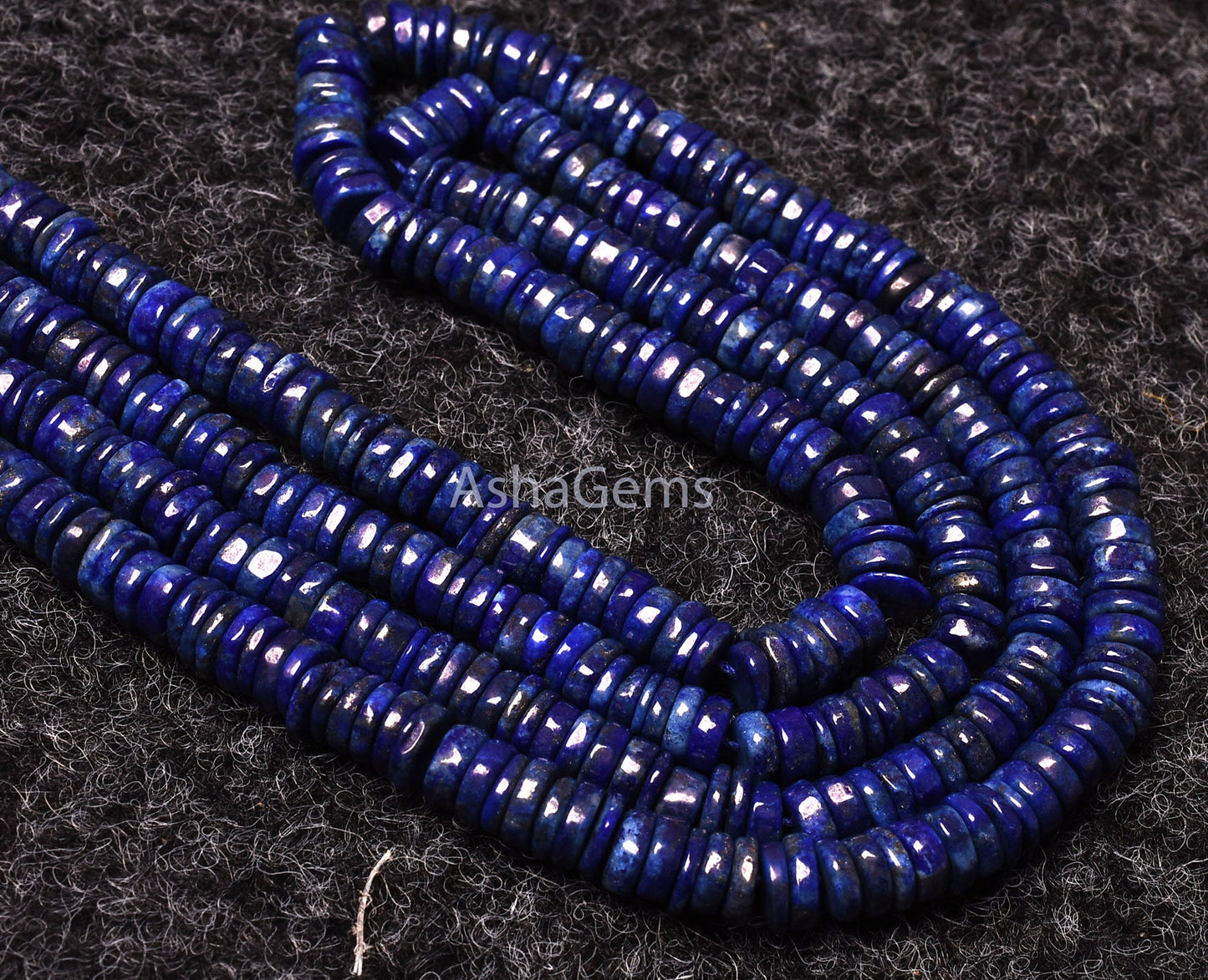 Natural Blue Lapis Lazuli Smooth Heishi Tyre Shape Gemstone Beads,Lapis Wheel Shape Beads ,Lapis Flat Gemstone Beads For Jewelry Making SALE