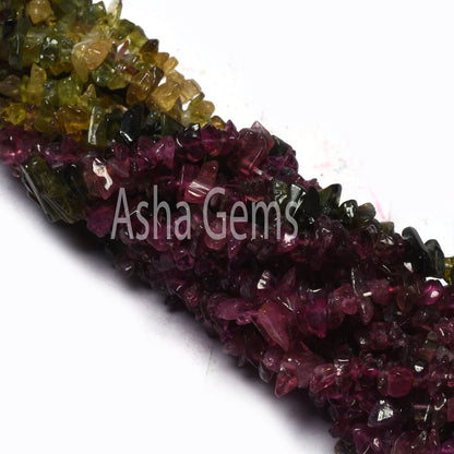 34" Strand Natural Multi Tourmaline Uncut Chips Gemstone Beads, Tourmaline Smooth Raw Rough Tiny Nuggets Beads, Fine Tourmaline Beads Sale