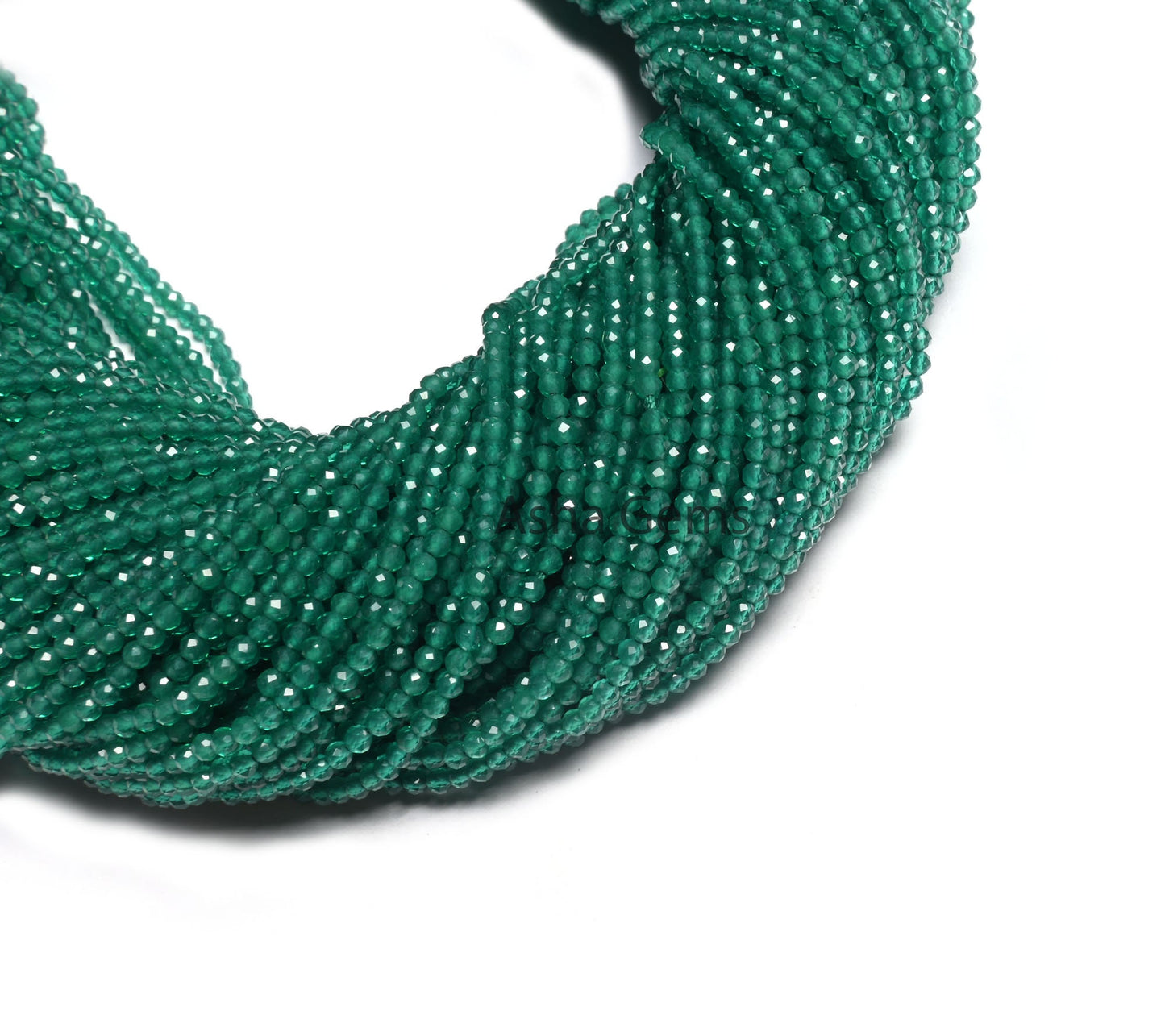 2 mm Beautiful Green Onyx Faceted Rondelle Beads, AAA Green Onyx Beads, Onyx Machine Cut Micro Faceted Beads,13" Strand Green Onyx Bead SALE