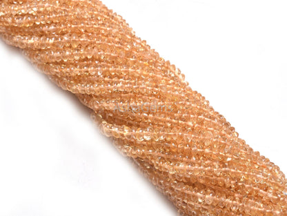 AAA Quality Citrine Quartz Smooth Button Shape Gemstone Beads,12" Natural Yellow Citrine Plain handmade Button Center Drill Bead Handicraft