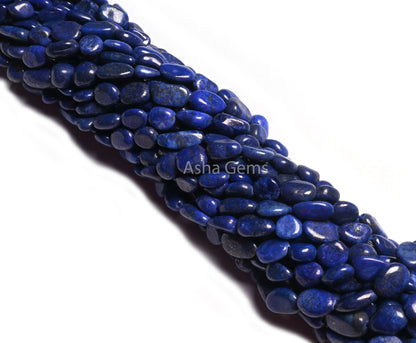 Beautiful Blue Lapis Smooth Handmade Nugget Gemstone Beads,7-12 mm Lapis Lazuli Uneven Tumble handmade Beads Lapis Jewelry Making Craft SALE (AG 22294)