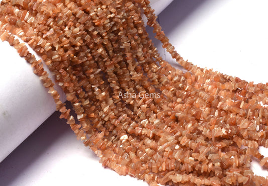 Natural Peach Moonstone Uncut Chips Raw Gemstone Beads ,Beautiful Pink Peach Shade Moonstone Smooth Uneven Beads AAA Quality Moonstone Beads