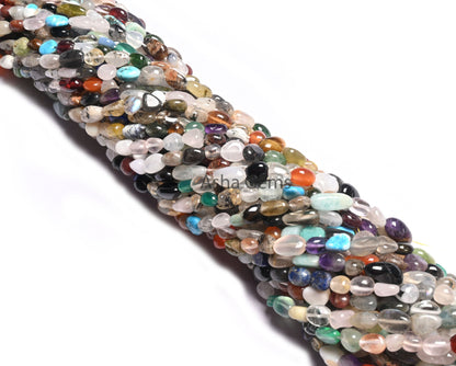 Beautiful Multi Disco Smooth Nugget Shape Gemstone Loose Beads, Multi Color Nuggets Beads, Disco Smooth Tumble Beads For Jewelry Crafts SALE (AG 22272)