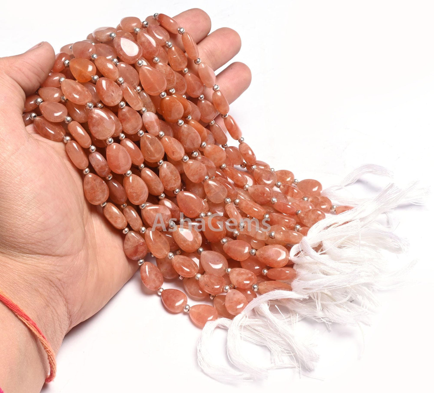 9" Fine Quality Pink Quartz Pear Shape handmade Beads, Pink Quartz Fancy Teardrop Smooth Gemstone Straight Drill Beads Jewelry making Crafts