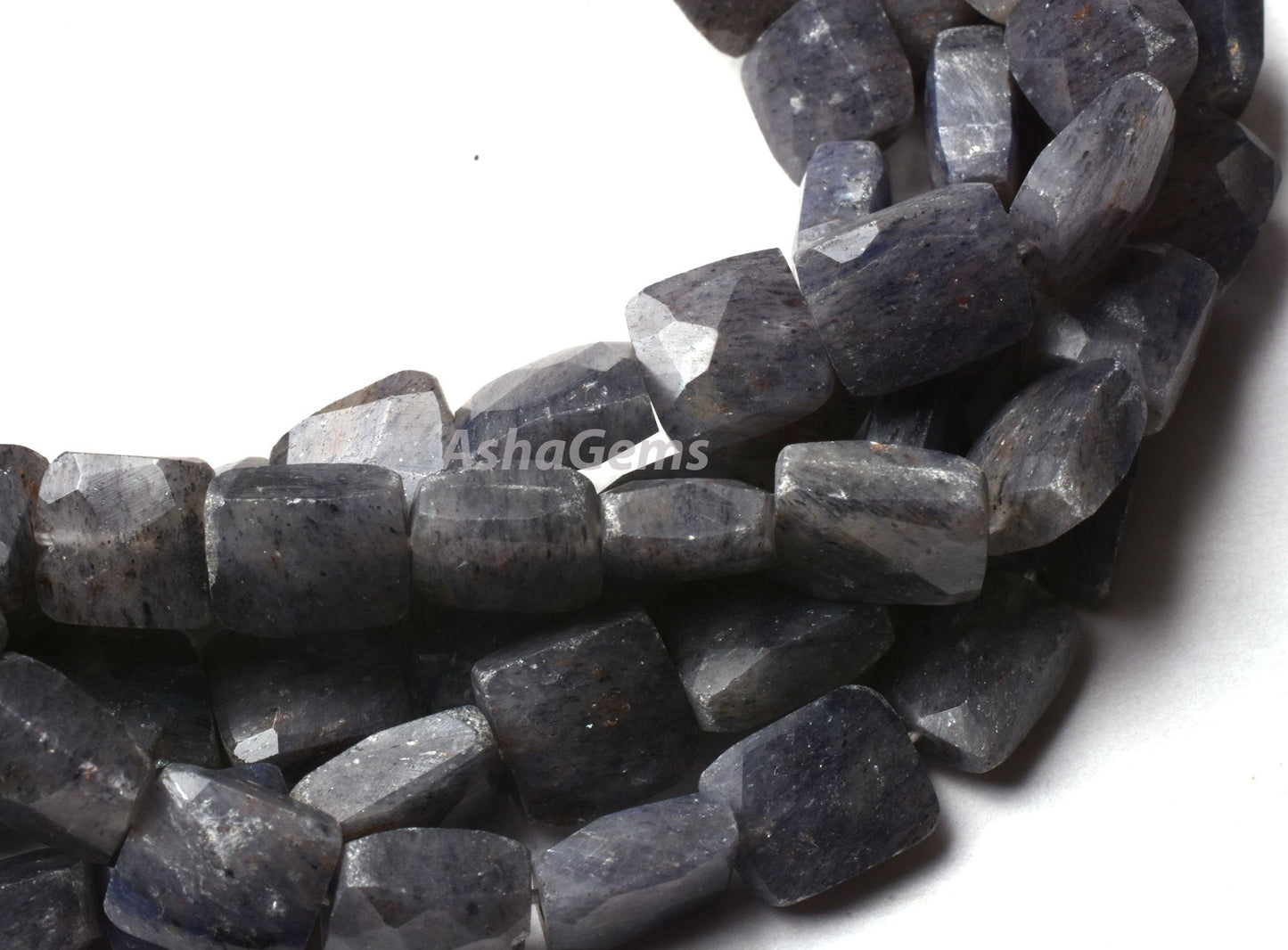 Amazing Blue Iolite Faceted Rectangle Shape Beads, Iolite Faceted Gemstone Beads,Briolette Iolite Handmade Jewelry Making Beads For Crafts