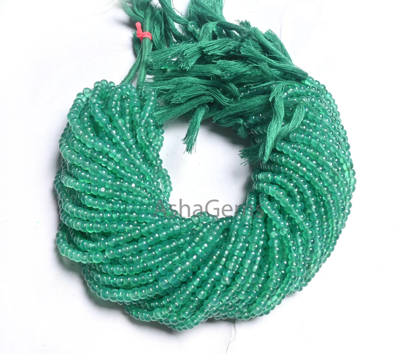 Fine Quality Green Onyx Smooth Rondelle Gemstone Beads, Onyx Beads, Beautiful Green Onyx Plain Roundelle Shape Handmade Beads Jewelry making (AG 12287)